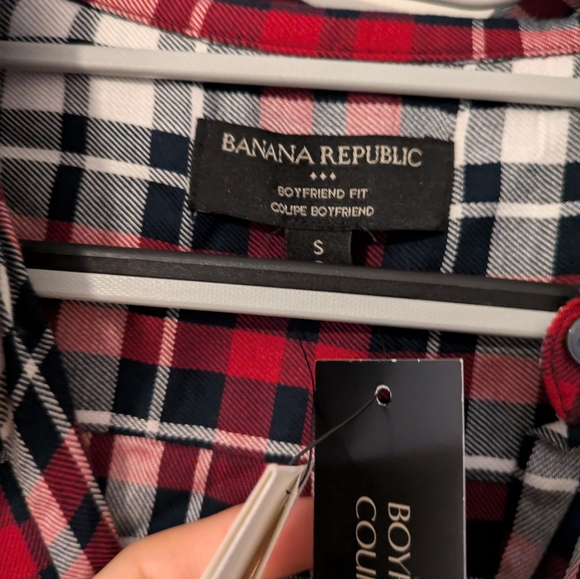BNWT Banana Republic Boyfriend Fit button-up shirt - Picture 5 of 5
